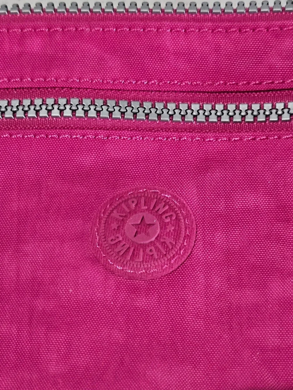 Kipling Hot Pink Zip Pouch
